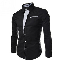 Load image into Gallery viewer, Camisa Masculina Slim Fashion Men Shirt New Brand Casual Long-Sleeved Plaid Male Blouse Social Business Dress Shirt Big Size