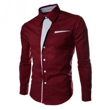 Load image into Gallery viewer, Camisa Masculina Slim Fashion Men Shirt New Brand Casual Long-Sleeved Plaid Male Blouse Social Business Dress Shirt Big Size