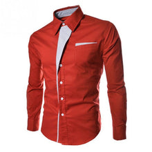 Load image into Gallery viewer, Camisa Masculina Slim Fashion Men Shirt New Brand Casual Long-Sleeved Plaid Male Blouse Social Business Dress Shirt Big Size